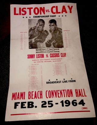 Rare - Muhammad Ali Vs Sonny Liston Heavyweight Fight - Feb 25,  1964