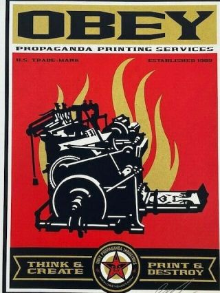 Rare Shepard Fairey Obey Giant Limited Edition Print - Propaganda,  2009,  428/600