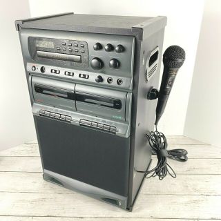 Rare Optimus Karaoke Machine 32 - 1166 Aux - Cd - Cassette Playback Recorder