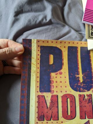 Puscifer Money Shot RARE Round 2 Tour Poster autographed Signed Band Tool APC 3