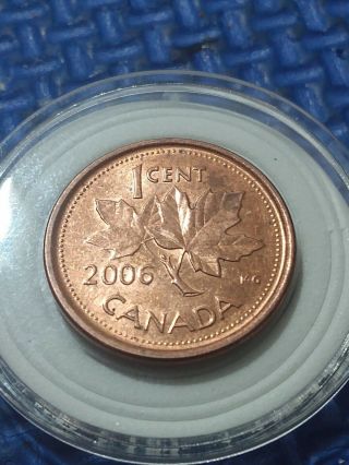 2006 Canadian Penny No P No Logo Magnetic Very Rare. 2