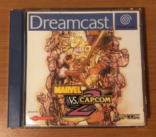 Sega Dreamcast Marvel Vs Capcom 2 Pal Rare Complete Cib