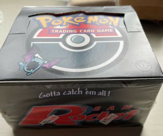 WOTC Pokemon Team Rocket 1st Edition Booster Box - EMPTY NO CARDS Rare 3