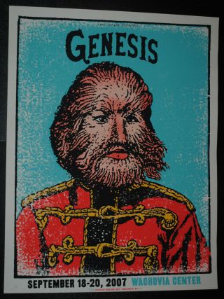 Genesis Philadelphia 2007 Concert Poster /150 Rare Art Print Phil Collins