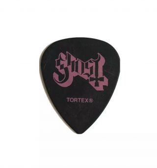 Ghost Guitar Pick Very Rare Pink Logo On Black Pick