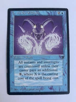 In The Eye Of Chaos Lp/mp Legends Mtg