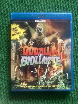 Rare Godzilla Vs.  Biollante Blu Ray 2012 Miramax Out Of Print
