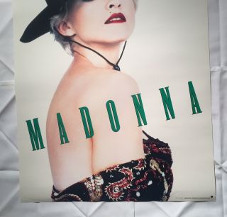 Madonna La Isla Bonita Rare B2 Promo Poster Japanese Warner - Pioneer 1987 3
