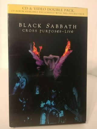 Black Sabbath Cross Purposes - Live Vhs,  Cd Box 1995 Very Rare Tony Martin