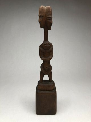 Rare Signed Nimo Mocharniuk Wood Sculpture Figure Of A Man