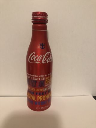Rare Coca Cola Aluminum Bottle Oasis Of The Sea Empty