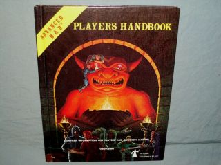 The Ad&d 1st Ed Hardback - Players Handbook (rare 1980 And Near)