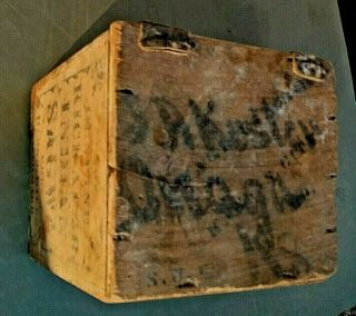 RARE 1882 Kickapoo Indian Sagwa Blood Liver Stomach Medicine Show Crate antique 3
