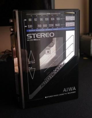 Very Rare Aiwa Hs - J35/j350 Walkman Stereo Cassette Recorder
