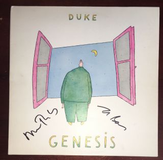 Signed Genesis Duke Vinyl Album By Mike Rutherford Tony Banks Rare Proof Collins