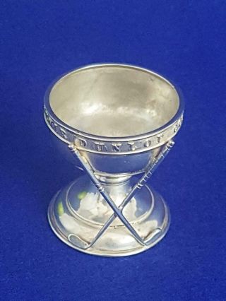 Rare Hm 1930 Elkington Sterling Silver Dunlop Golf Ball Hole In One Souvenir Cup
