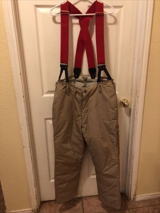 Rare Vintage Eddie Bauer Goose Down Winter Snow Ski Pants Men’s Size 34
