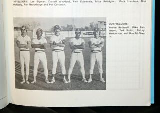 RARE Rickey Henderson Minor League 1977 Modesto A ' s Program Complete Oddball 3