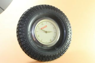 Pirelli Advertising Vintage Watch Clock Table Clock Tire Tyre Ultra Rare