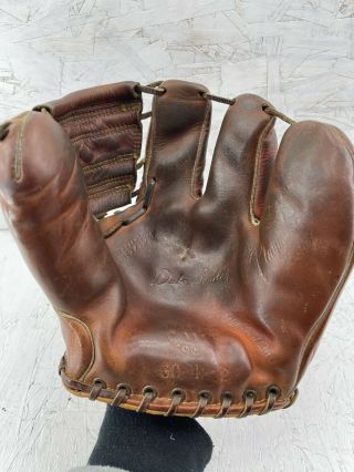 Vintage 1950’s Duke Snider Playmaker Model 60 - 4232 Baseball Glove Rare
