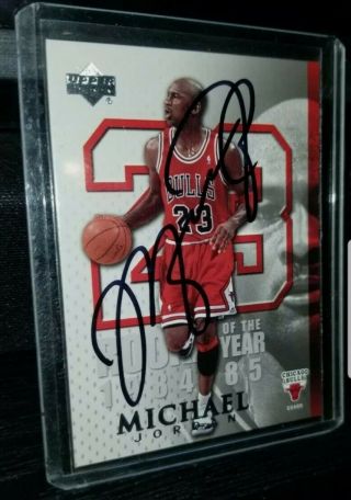 Signed Michael Jordan - Autographed Roy Chicago Bulls Rare Signature,  Authentic