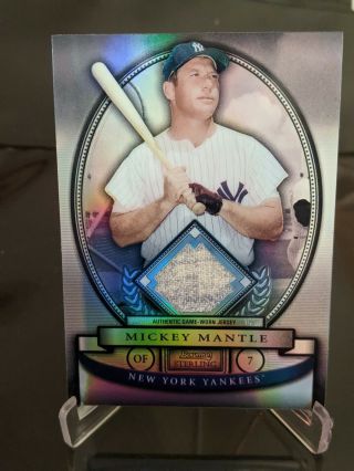 Mickey Mantle 2008 Bowman Sterling Jersey Relic Rare