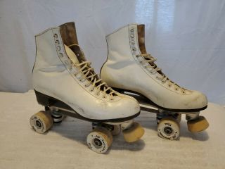 Vintage Riedell Red Wing,  Mn Roller Skates Sz 10 All American Plus Wheels Rare
