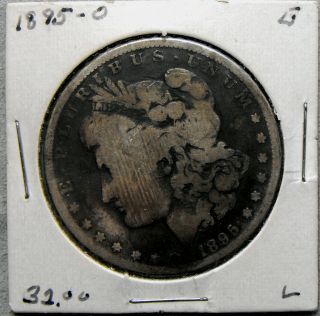 Rare Morgan 1895 - O Dark Very Good Morgan Dollar -