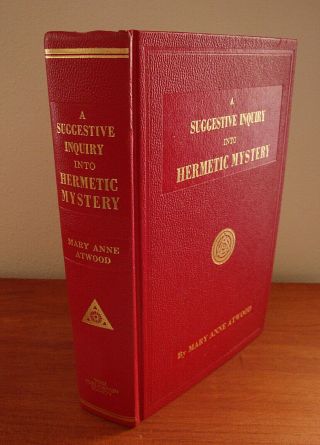 Alchemy & Hermetic Mystery By Atwood / Rare Hardcover Occult Paracelsus Bohme