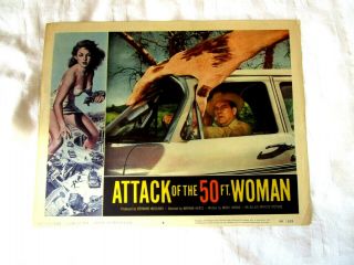 Attack Of The 50 Ft.  Woman,  Lobby Card 6,  1958,  Hayes,  Rare