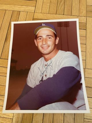Rare Vintage Sandy Koufax Signed Autographed 8x 10 Brooklyn La Dodgers Psa/dna