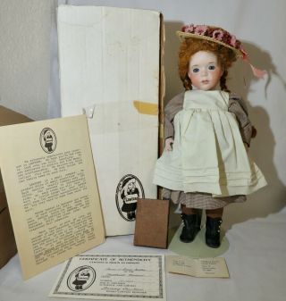 Rare Anne Of Green Gables Limited Full Body Wendy Lawton 14 " Porcelain Doll Wbox
