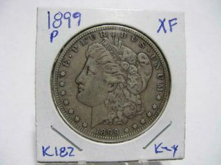 Very Rare 1899 P Morgan Dollar Xf,  Estate Coin K182