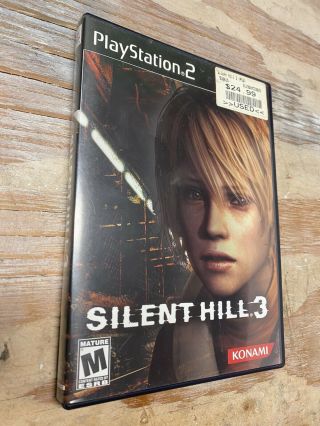Rare Sony Ps2 Silent Hill 3 Complete W/ Soundtrack & Instruction Booklet Konami