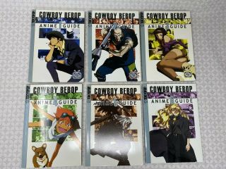 Cowboy Bebop Anime Guide Books 1 2 3 4 5 6 Set Rare Spike Jet Ed Faye Julia