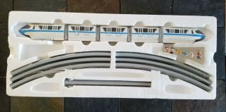 Walt Disney World Monorail Playset Blue Line Train Set w/ Box Rare Blue 2