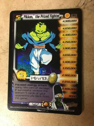 Dbz Ccg Pikkon,  The Prized Fighter Foil Unlimited Ultra Rare 161