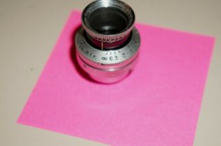 Rare Hugo Meyer Gorlitz Plasmat 12.  5mm F1.  5 Cine Lens