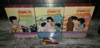 Maison Ikkoku - Box Set Vol.  1,  3,  4 (dvd) R1,  Viz Media,  Rare & Out Of Print)