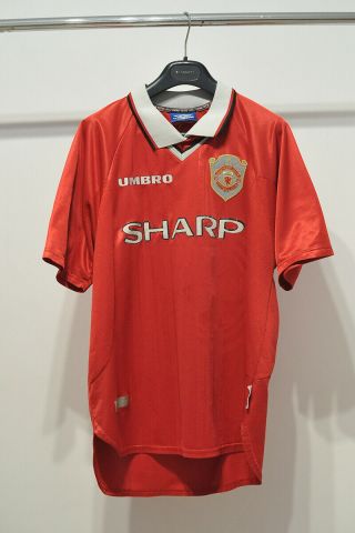 Rare Vintage Manchester United Cup Shirt Football Shirt 1997 1998 1999 2000 M