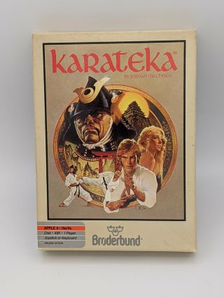 Karateka Apple Ii Iie Iic Broderbund Software Rare Vintage Computer Game