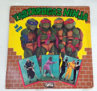 Teenage Mutant Ninja Turtles " Ao Vivo " / Rare Vinyl Lp Made In Brazil