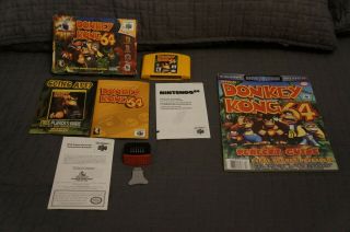 N64 Donkey Kong 64 Expansion Pack And Strategy Guide Cib Rare Ntsc Nintendo 64