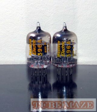 Rare Matched Pair Western Electric 396a/2c51/5670/6cc42 Tubes - 1960s