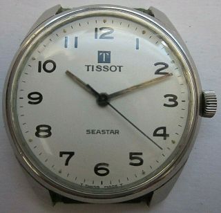 Vintage Tissot Seastar Cal.  781 - 1 1968 Ref.  41/42568 - 2 Rare White Full Arabic Dial
