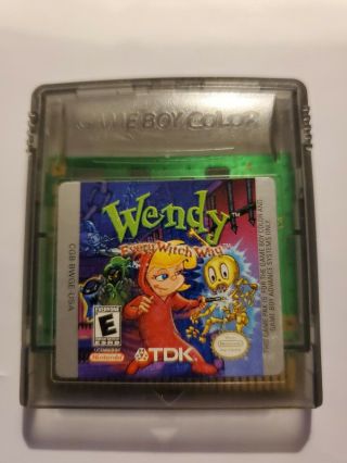 Wendy Every Witch Way - Nintendo Gameboy Color - Rare - Authentic -