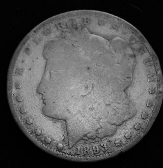 1893 - P Morgan Silver Dollar Very Rare Date Buyer Grades