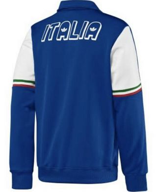 Adidas ITALIA Jacket Track Top Tracksuit Size L Large Rare Anthem Italy Vtg 2