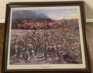 The Alamo Texas Art Print Limited Edition Signed And Inscribed Very Rare Ptint