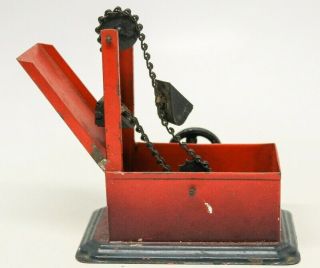 Antique Rare Pre - War Bing Steam Bucket Loader Pulley Toy
